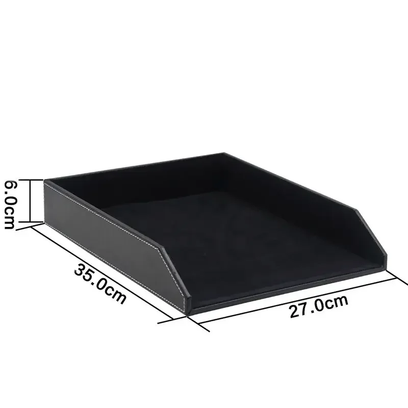 Desktop Filing Tray - Business Single Layer File Tray PU