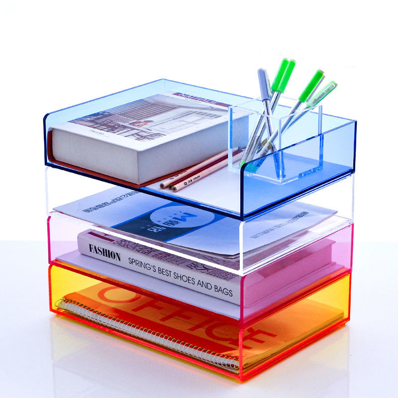 Acrylic File Paper Organizer L - Desktop Filing Tray review and price