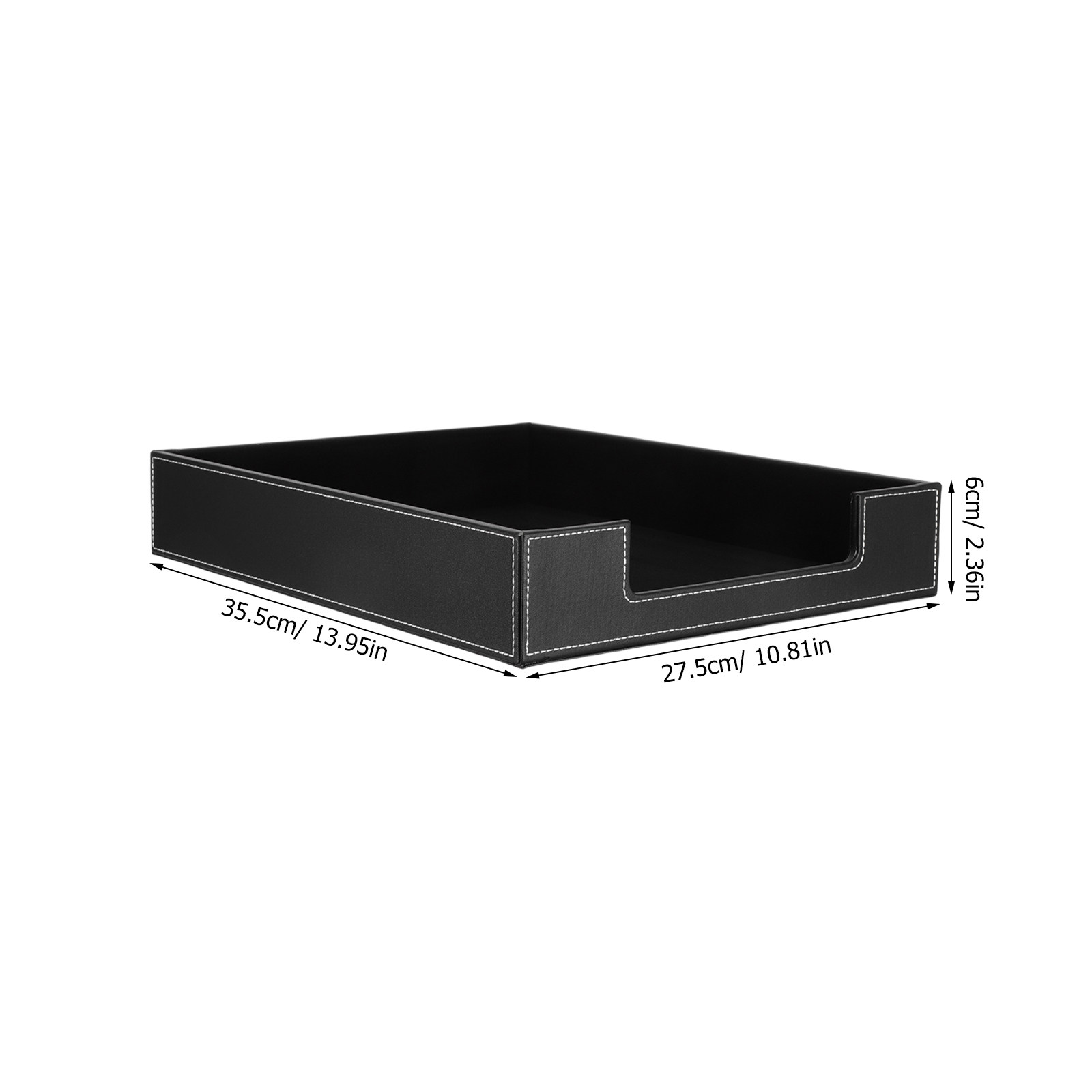 PU Black Desktop Document File - Desktop Filing Tray review and price